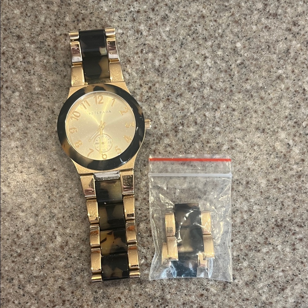 Silpada Gold and Brown Women's Watch